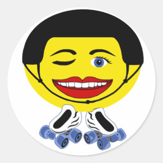 Adesivo Redondo Com Rodinhas