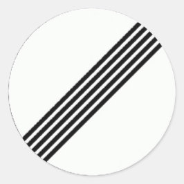 Adesivo redondo com sinal de extremidade de restri