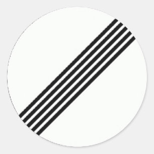 Adesivo redondo com sinal de extremidade de restri