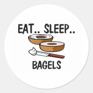 Adesivo Redondo Coma BAGELS do sono