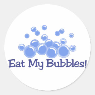 Adesivo Redondo Coma minhas bolhas