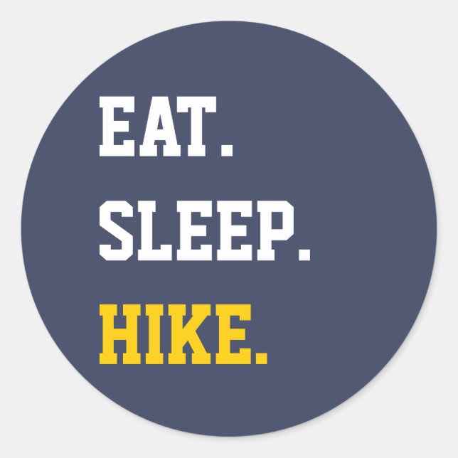 Adesivo Redondo Coma o Hiperque do Sono (Frente)