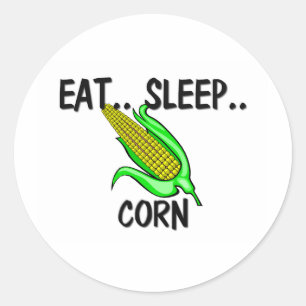Adesivo Redondo Coma o MILHO do sono