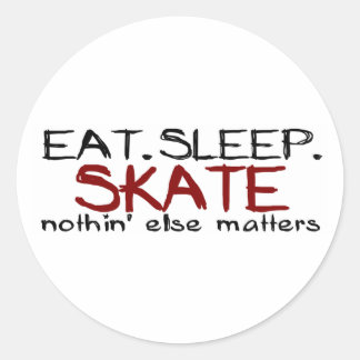 Adesivo Redondo Coma o Skate de latência