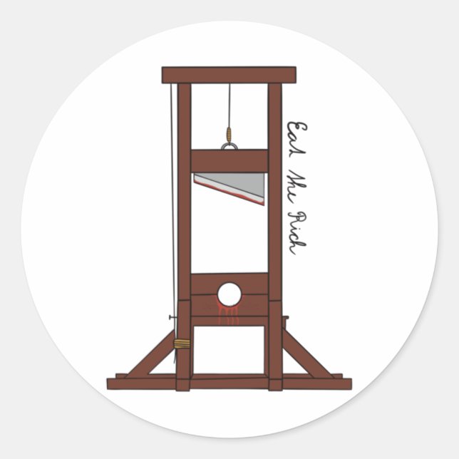 Adesivo Redondo Coma os ricos (Frente)