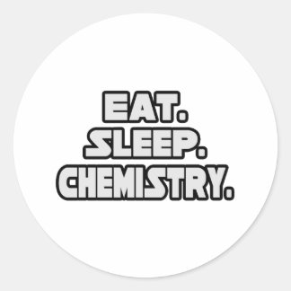 Adesivo Redondo Coma Química do Sono