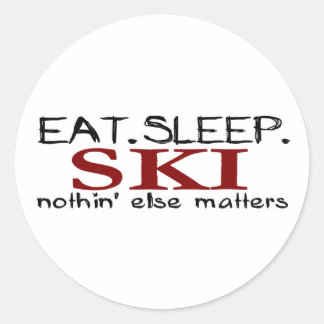 Adesivo Redondo Coma Sleep Ski