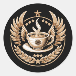 Adesivo Redondo Comandante do Café