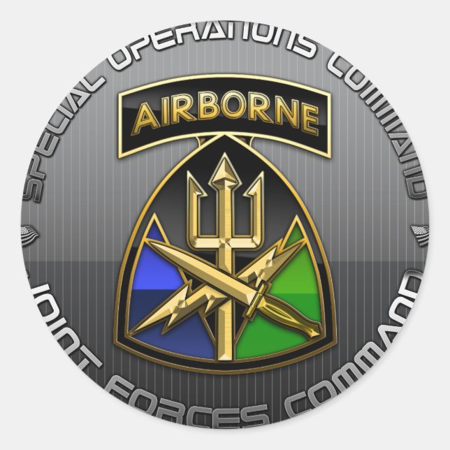 Adesivo Redondo Comando das Forças Conjuntas SOC CSIB+SSI (Frente)