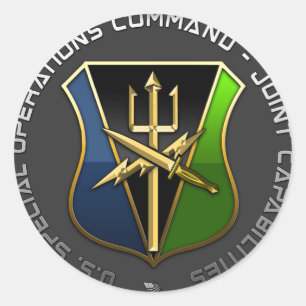 Adesivo Redondo Comando de operações especiais - capacidades com