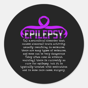Adesivo Redondo Combater a Epilepsia Epiléptica e a Sensibilização