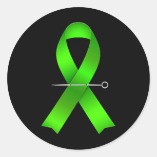 Adesivo Redondo Combater O Stigma Americano Flag Mental Health Awa