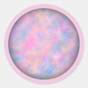 Adesivo Redondo Combinação fantástica de cores de Pastel