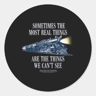 Adesivo Redondo Comboio Polar Express