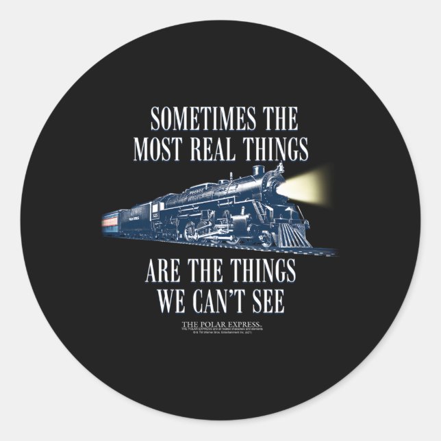 Adesivo Redondo Comboio Polar Express (Frente)