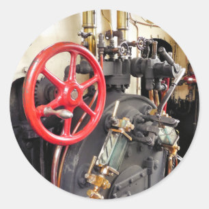 ADESIVO REDONDO COMBOIOS DE VAPOR