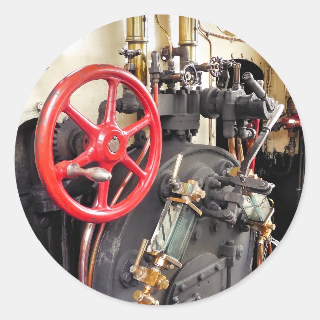 ADESIVO REDONDO COMBOIOS DE VAPOR