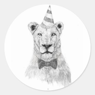 Adesivo Redondo Comece a festa