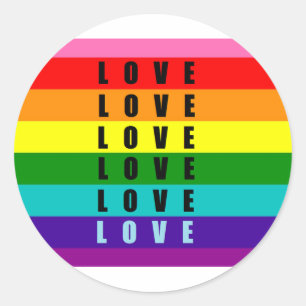 Adesivo Redondo Comemorar amor, orgulho e autenticidade
