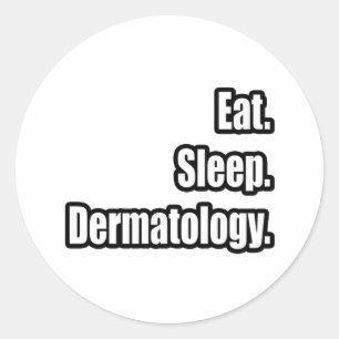 Adesivo Redondo Comer.Dormir. Dermatologia.