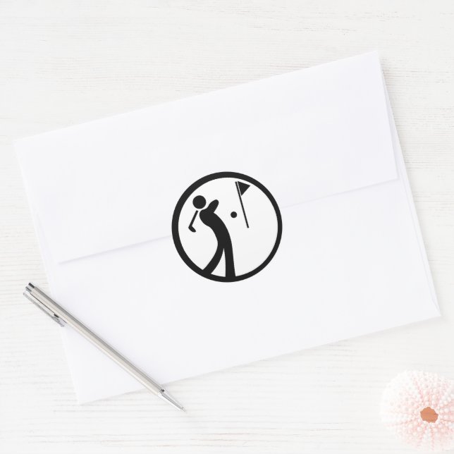 Adesivo Redondo Comer Golf do Sono (Envelope)