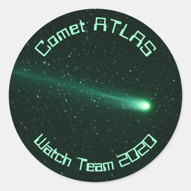Adesivo Redondo Comet ATLAS Watch Team 2020 (Frente)
