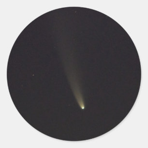 Adesivo Redondo Comet NEOWISE in Night Sky