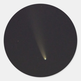 Adesivo Redondo Comet NEOWISE no Céu Noturno