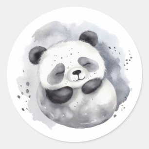 Adesivo Redondo Comfy Panda