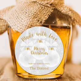 Adesivo Redondo Comida de Enfeites de natal caseiras com amor