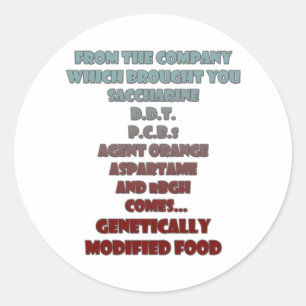 Adesivo Redondo Comida do GM
