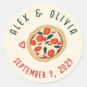 Adesivo Redondo Comida Italiana That's Amore PERSONALIZADO Casamen