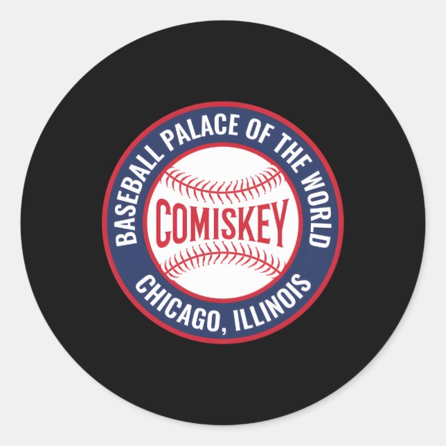 Adesivo Redondo Comiskey Park Chicago (Frente)