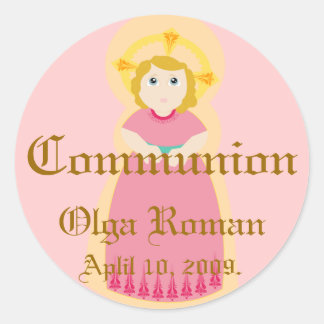 Adesivo Redondo Communion Sticker-Personalizar