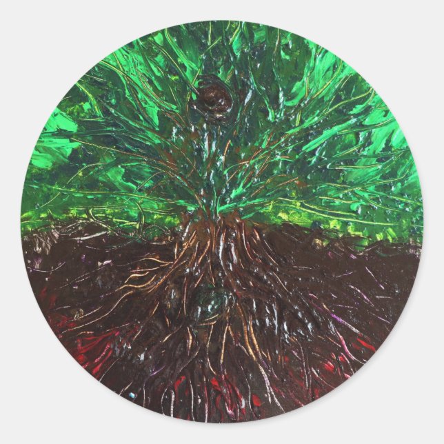 Adesivo Redondo Como Acima, Abaixo (Frente)