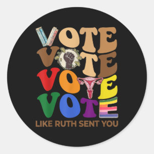 Adesivo Redondo Como Enviado Ruth Você Culpou Feminista Do Útero L