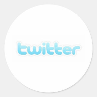 Adesivo Redondo Como no Twitter!
