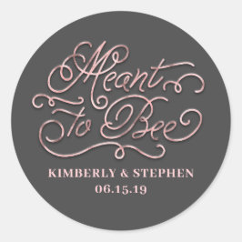 Adesivo Redondo Como Ser Rosa De Casamento Dourado