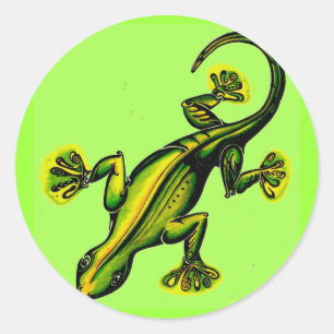 Adesivo Redondo Como-um-lagarto de Stik