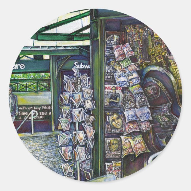 Adesivo Redondo Como Uma Imagem É Inimaginativa? (Frente)