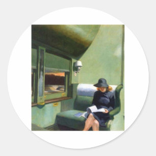 Adesivo Redondo Compartimento C Carro Edward Hopper