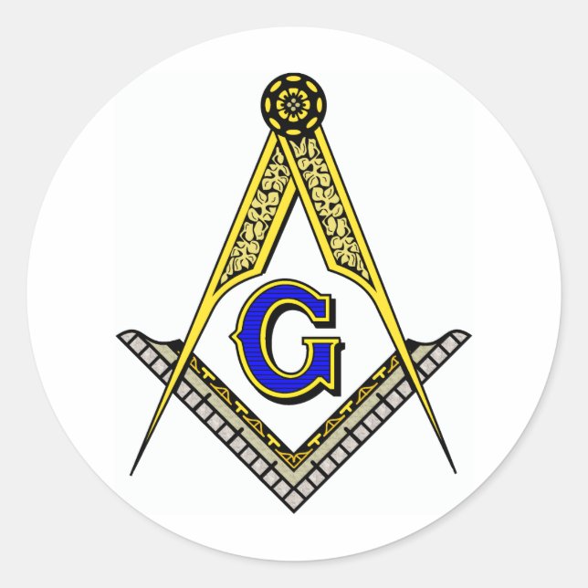 Adesivo Redondo Compass e Quadrado (Frente)