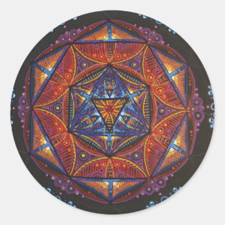 Adesivo Redondo Compass Mandala