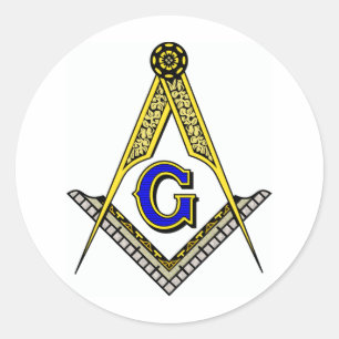 Adesivo Redondo Compasso e quadrado