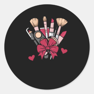 Adesivo Redondo Compensar Como Futura Maquiagem Em Andamento