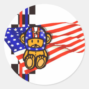 ADESIVO REDONDO COMPETÊNCIA AMERICANA
