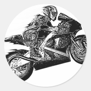 Adesivo Redondo Competindo a loucura