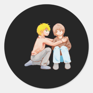 Adesivo Redondo Compion Loving Hug Sticker