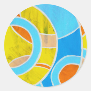 Adesivo Redondo Composição 23 de Michael Moffa