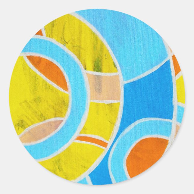 Adesivo Redondo Composição 23 de Michael Moffa (Frente)